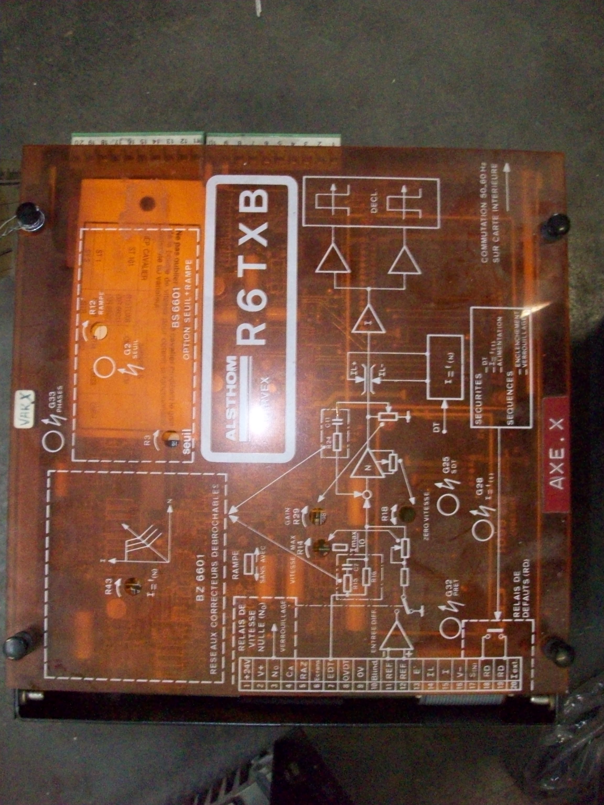 Convertisseur Alsthom/Parvex R6TXB 110-40